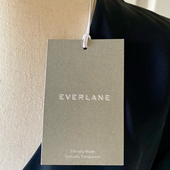 EVERLANE NWT Japanese GoWeave Long-Sleeve Mini Wrap Dress - Picture 10 of 11